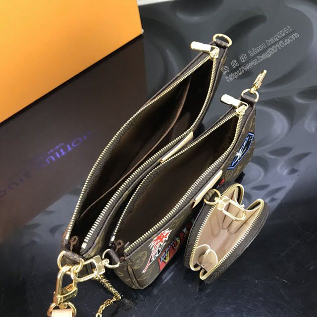 LV包包 LV新款女包 M44823 Multi Pochette Accessoires手袋 LV新款三合一女士斜挎包  ydh3741